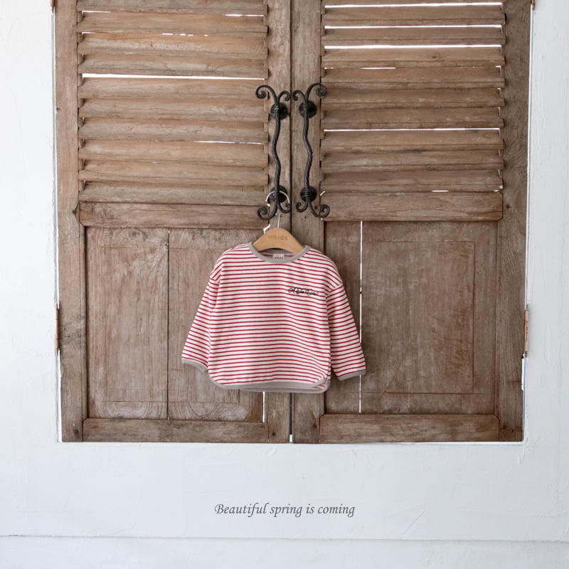 Mkids - Korean Baby Fashion - #smilingbaby - Macaron Stripe Tee - 2