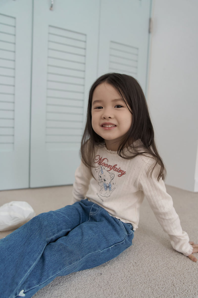 Momo Ann - Korean Children Fashion - #Kfashion4kids - Denim Bootcut Pants - 10