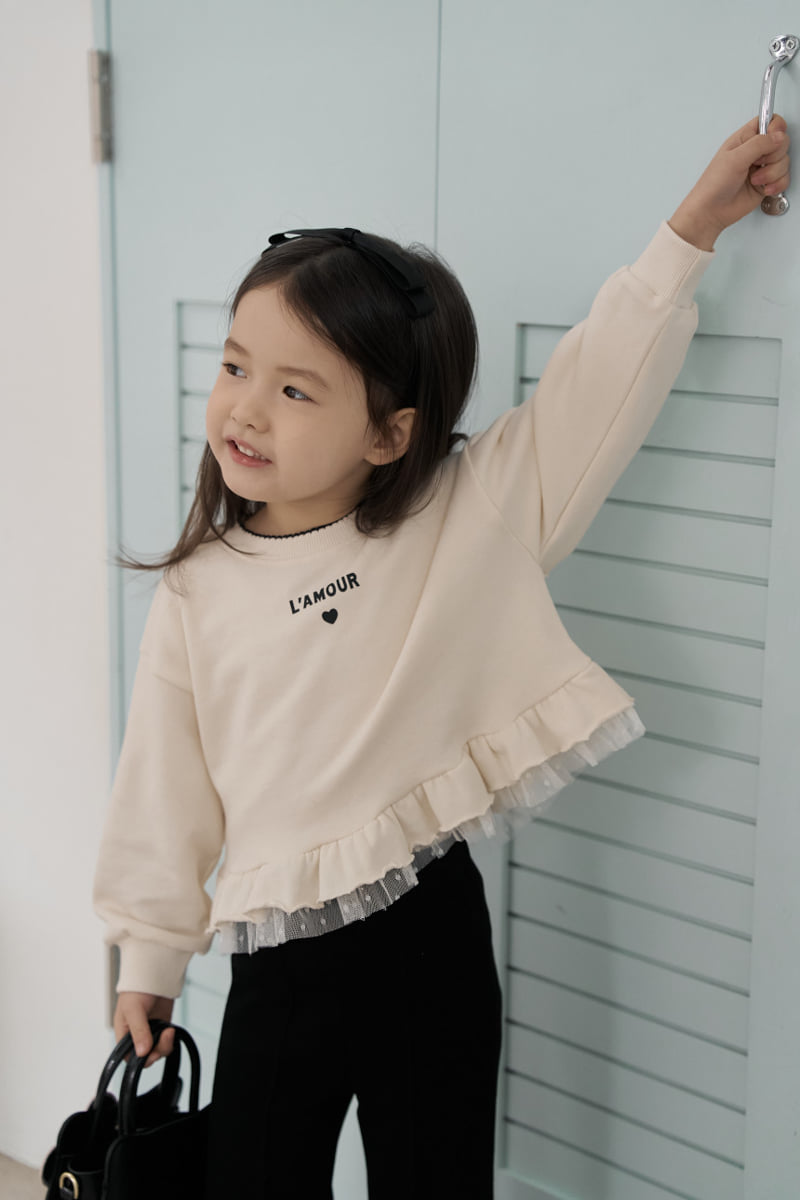 Momo Ann - Korean Children Fashion - #Kfashion4kids - Frill Sweatshirt - 8