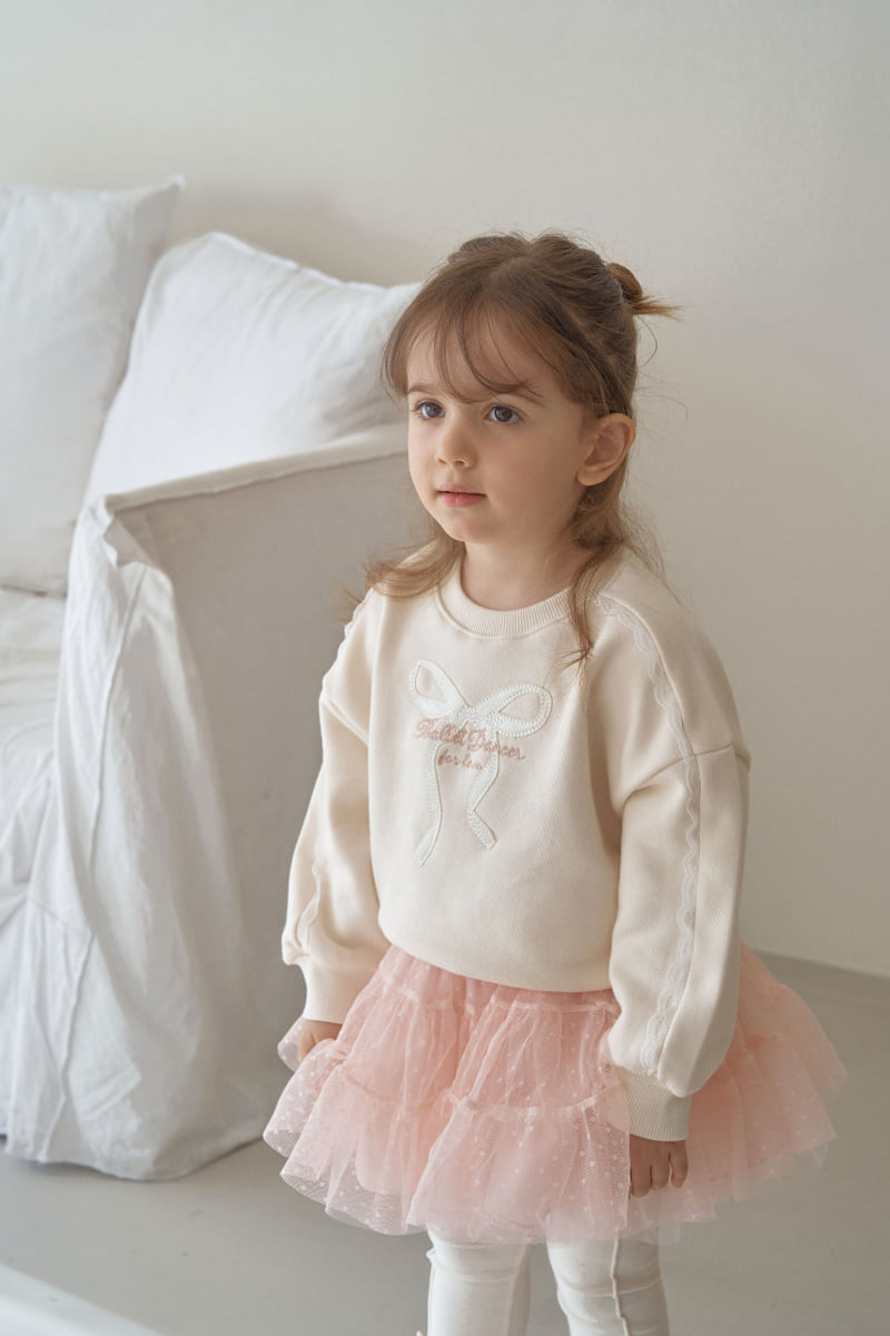 Momo Ann - Korean Children Fashion - #childofig - Ribbon Sweatshirt - 3