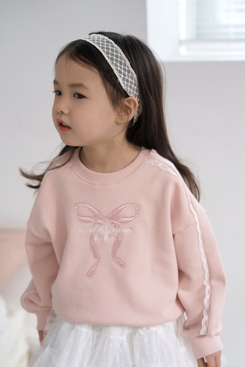 Momo Ann - Korean Children Fashion - #fashionkids - Ribbon Sweatshirt - 7