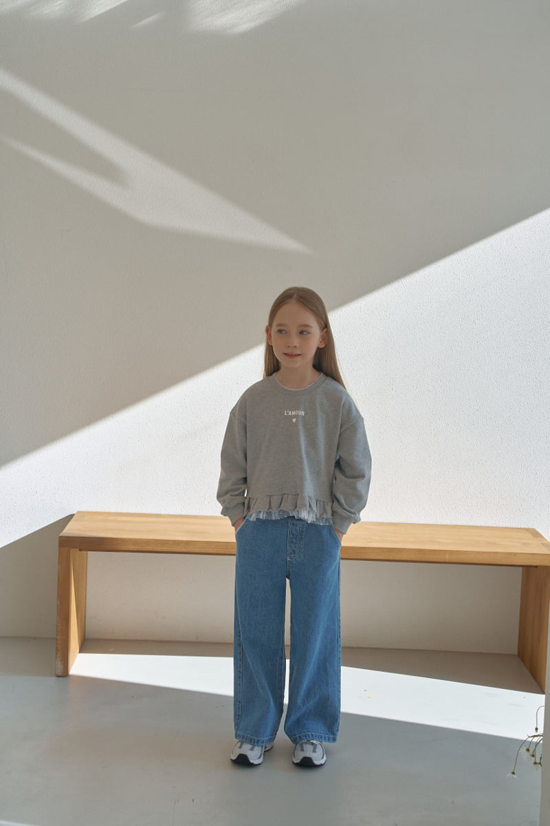 Momo Ann - Korean Children Fashion - #discoveringself - Frill Sweatshirt - 4