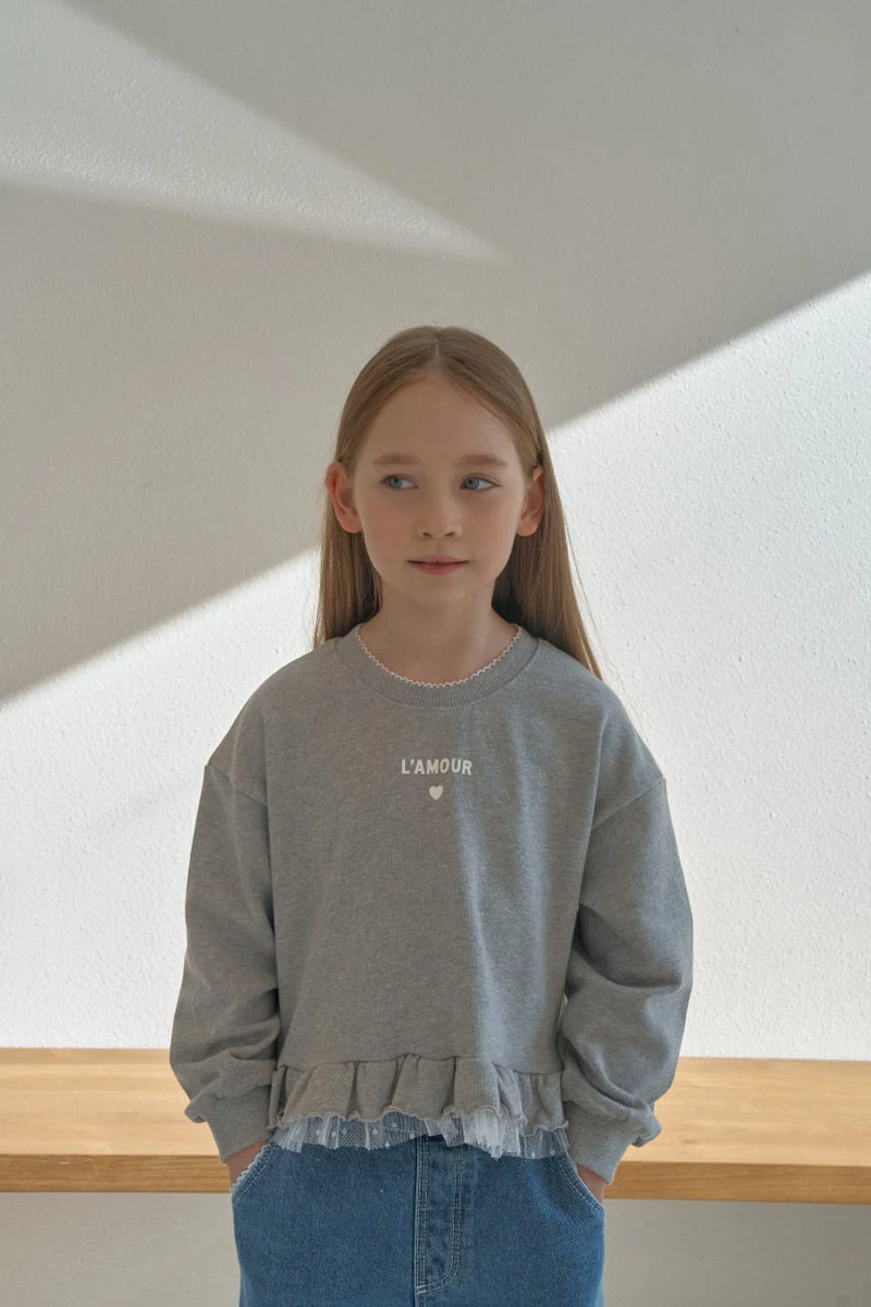 Momo Ann - Korean Children Fashion - #kidsshorts - Frill Sweatshirt - 5