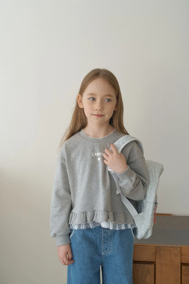 Momo Ann - Korean Children Fashion - #kidsstore - Frill Sweatshirt - 6