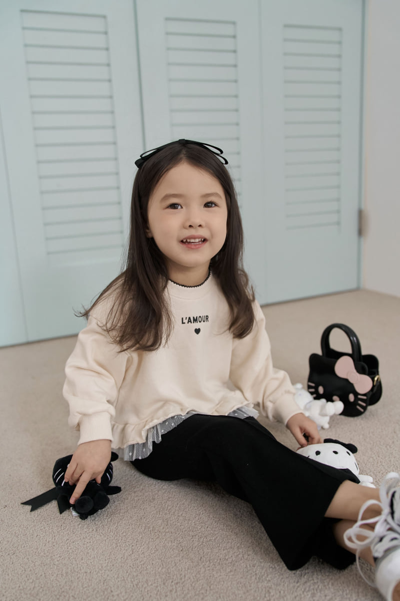 Momo Ann - Korean Children Fashion - #kidzfashiontrend - Frill Sweatshirt - 7