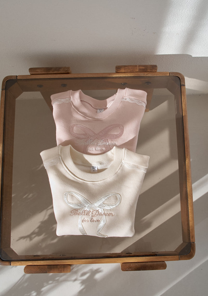 Momo Ann - Korean Children Fashion - #littlefashionista - Ribbon Sweatshirt - 12