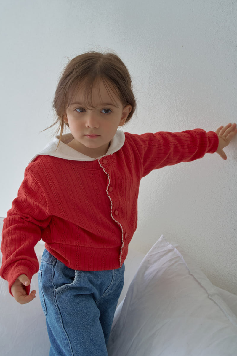 Momo Ann - Korean Children Fashion - #toddlerclothing - Berry Cardigan - 7
