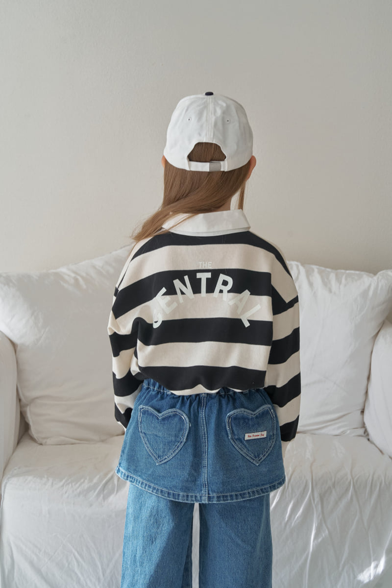 Momo Ann - Korean Children Fashion - #toddlerclothing - Polo Collar Sweatshirt - 5