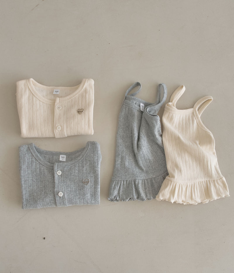 Momo Ann - Korean Children Fashion - #toddlerclothing - Lauren Cardigan Set - 12