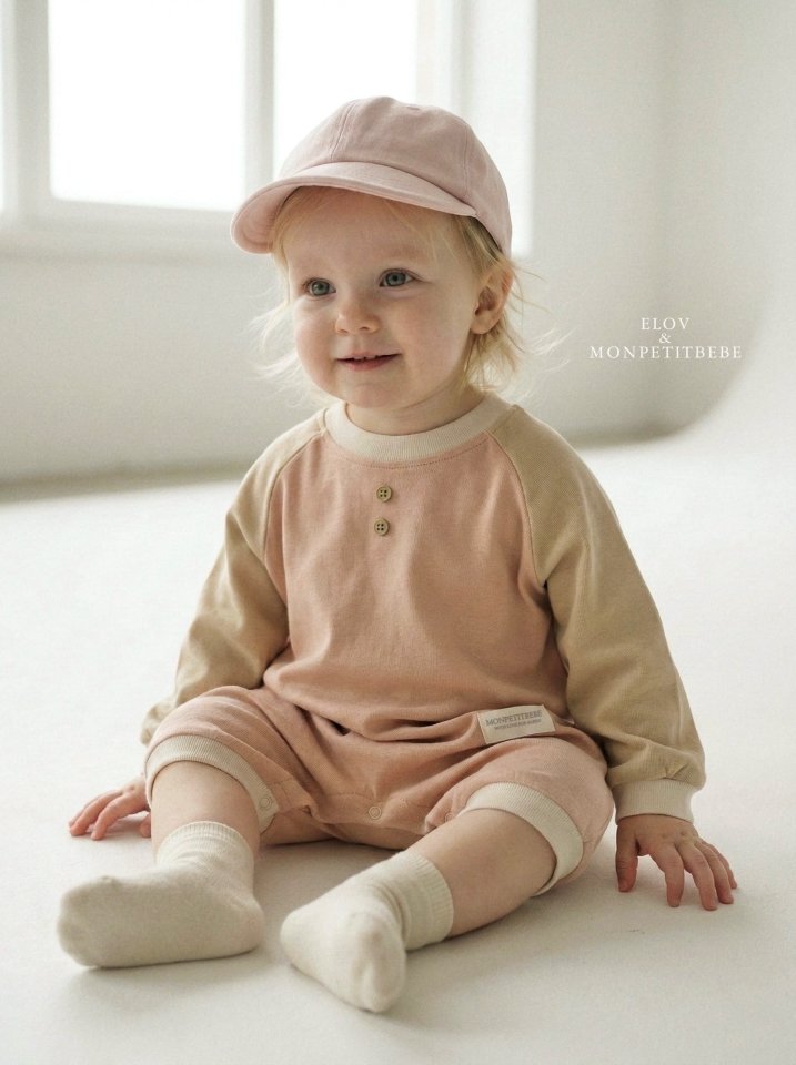 Mon Petit Bebe - Korean Baby Fashion - #babyboutique - Bebe Daily Raglan Suit