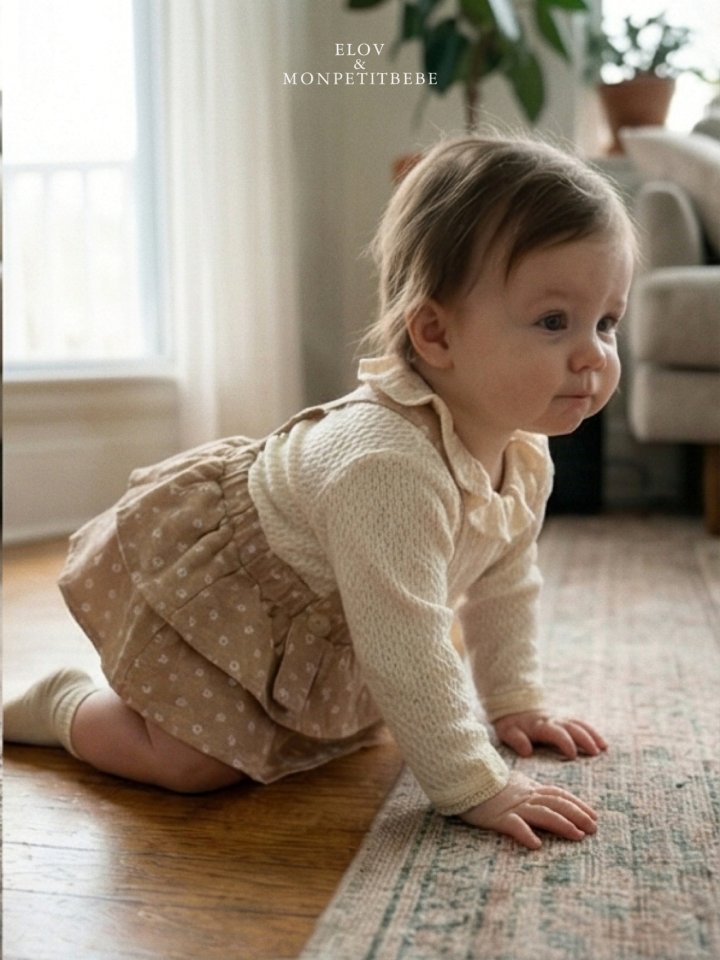 Mon Petit Bebe - Korean Baby Fashion - #babyboutiqueclothing - Bebe Elise Cancan Suit - 4