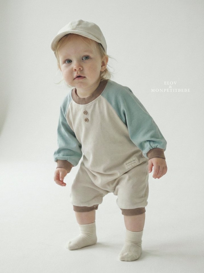 Mon Petit Bebe - Korean Baby Fashion - #babyclothing - Bebe Daily Raglan Suit - 3