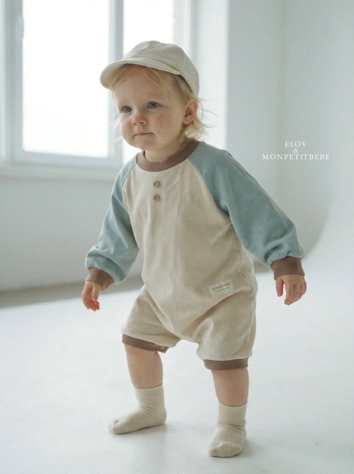 Mon Petit Bebe - Korean Baby Fashion - #babyclothing - Bebe Daily Raglan Suit - 4