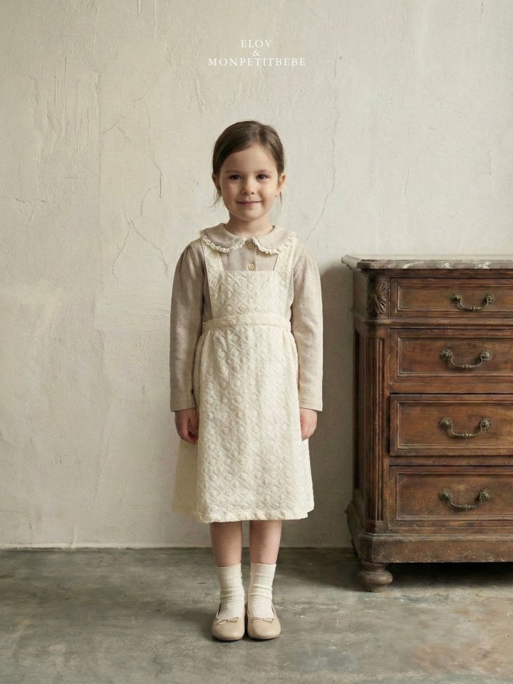 Mon Petit Bebe - Korean Baby Fashion - #babyfever - Emma Collar Tee - 3