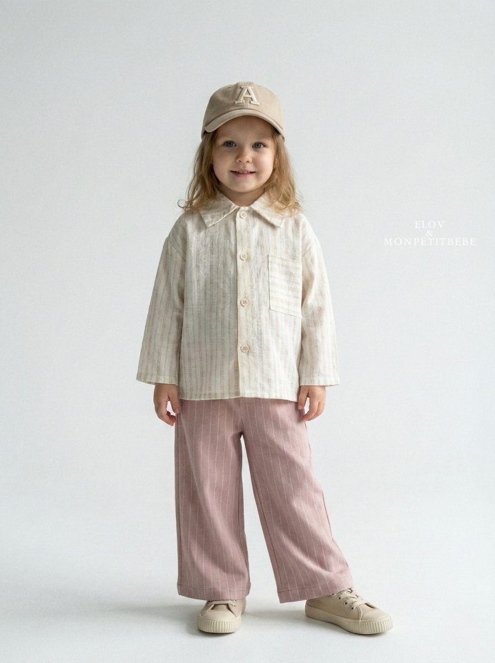 Mon Petit Bebe - Korean Baby Fashion - #babylifestyle - Maren Stripe Shirt