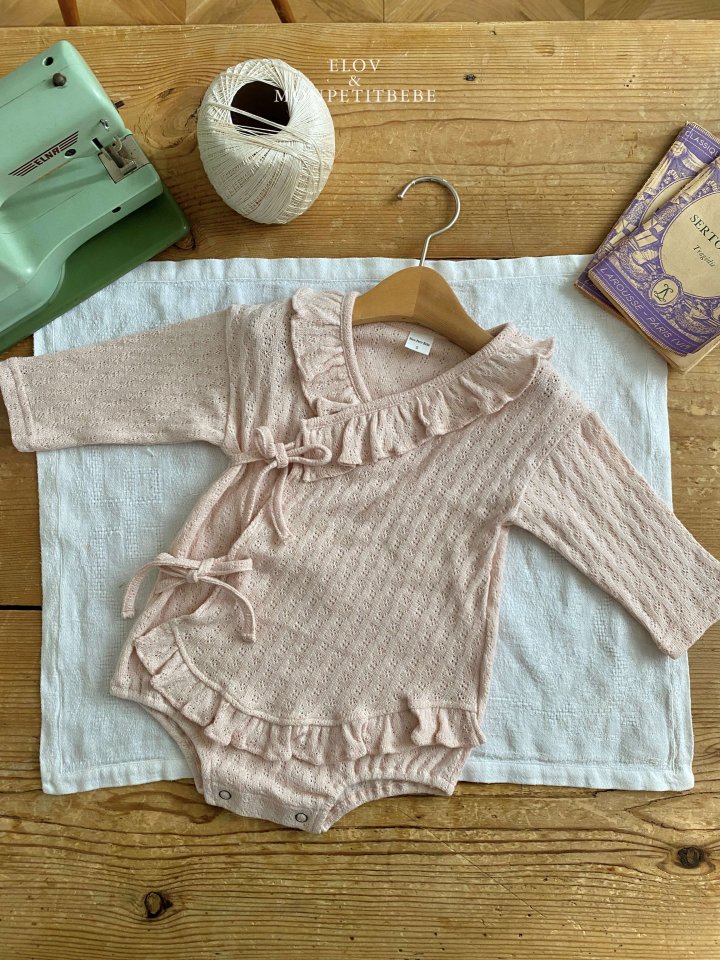 Mon Petit Bebe - Korean Baby Fashion - #babyoninstagram - Bebe Lauren Frill Suit - 5
