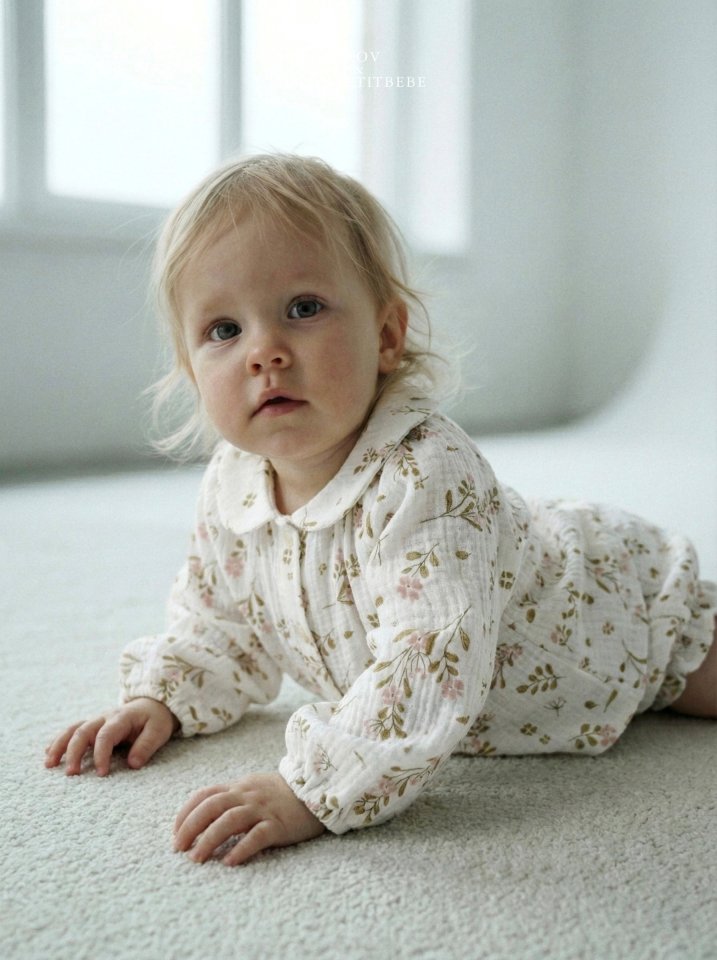 Mon Petit Bebe - Korean Baby Fashion - #babyoninstagram - Bebe Ariel Collar Set - 3