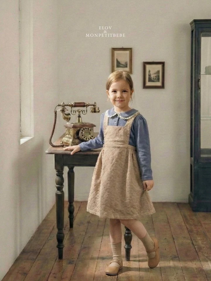 Mon Petit Bebe - Korean Baby Fashion - #babyootd - Emma Collar Tee - 7