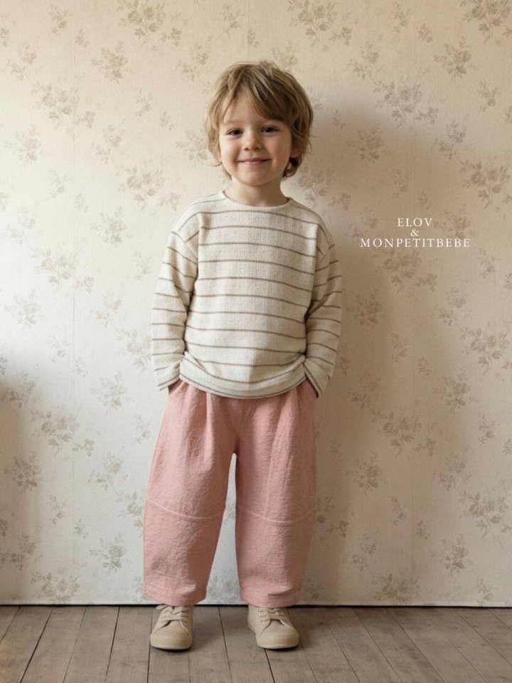 Mon Petit Bebe - Korean Baby Fashion - #babyootd - Eyelet Boxy Tee - 11