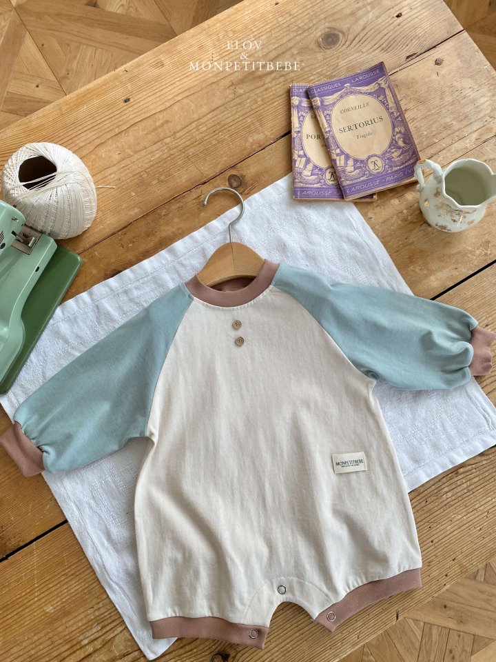 Mon Petit Bebe - Korean Baby Fashion - #babyootd - Bebe Daily Raglan Suit - 9