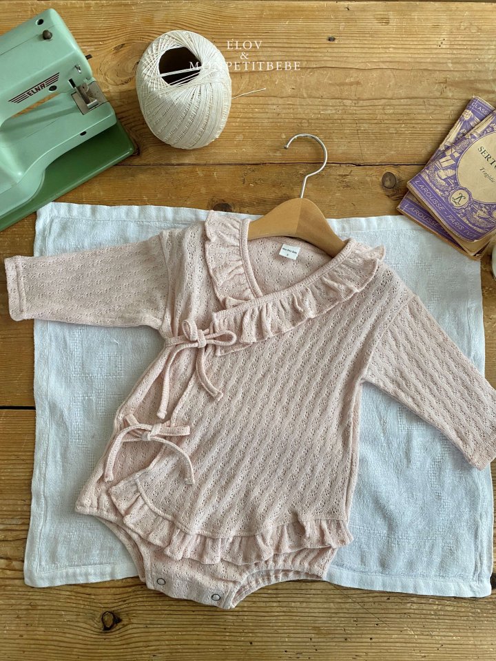 Mon Petit Bebe - Korean Baby Fashion - #babyootd - Bebe Lauren Frill Suit - 6