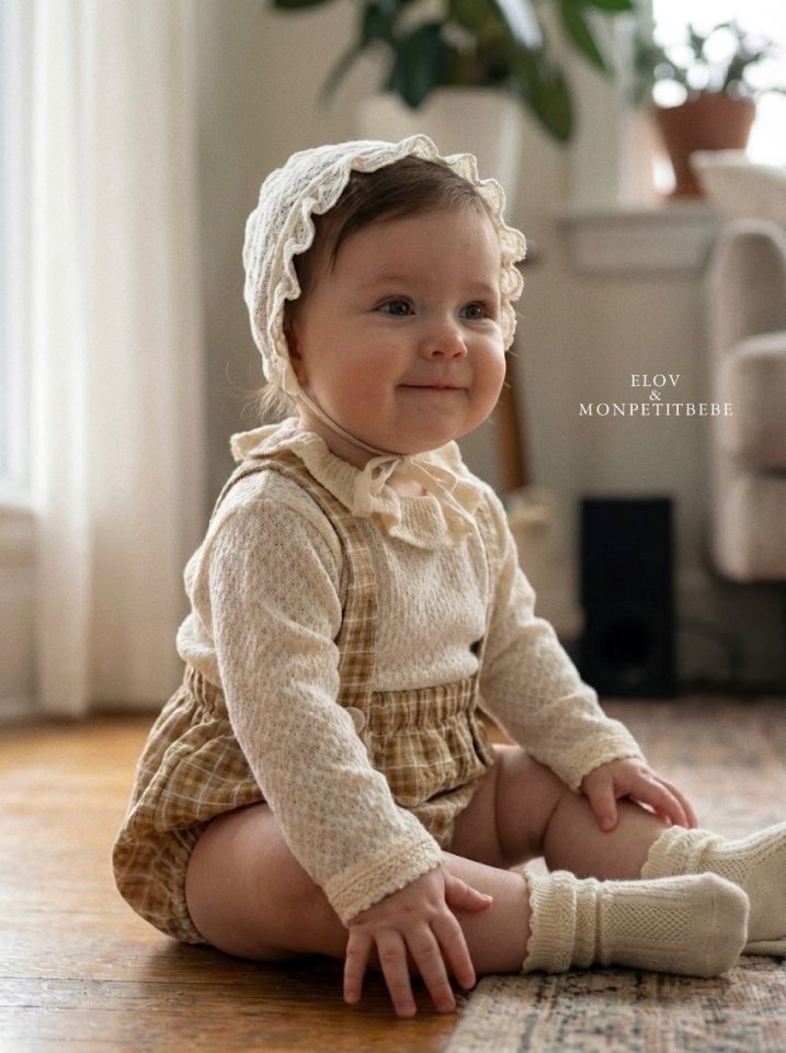 Mon Petit Bebe - Korean Baby Fashion - #babyootd - Bebe Miel Romper - 5