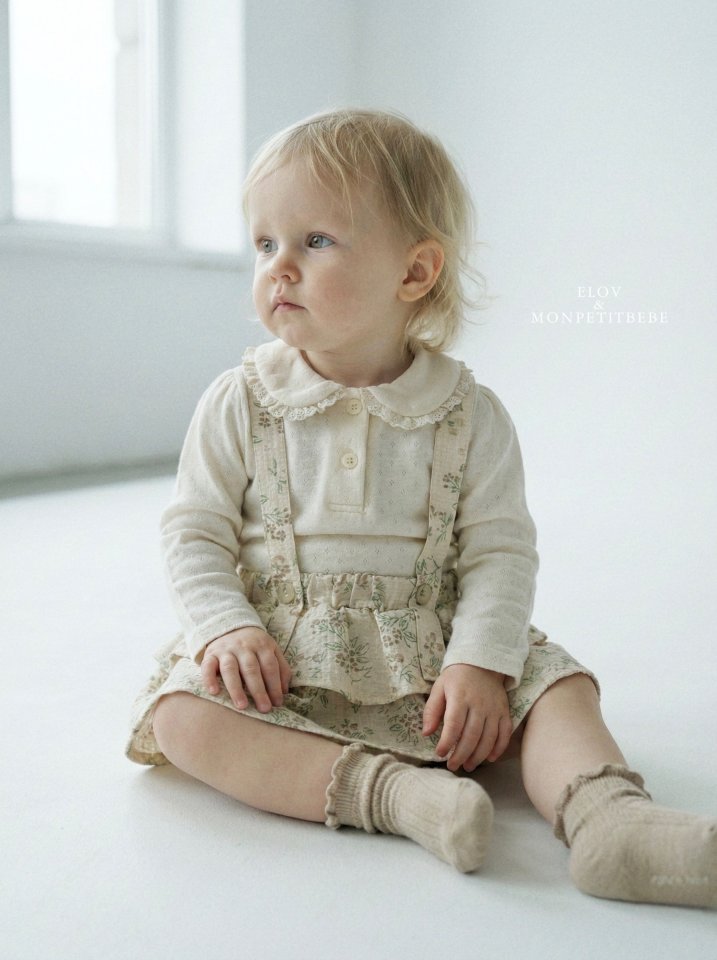 Mon Petit Bebe - Korean Baby Fashion - #babyoutfit - Emma Collar Tee - 8