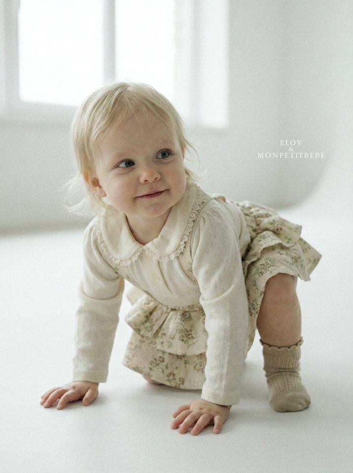 Mon Petit Bebe - Korean Baby Fashion - #babyoutfit - Emma Collar Tee - 9