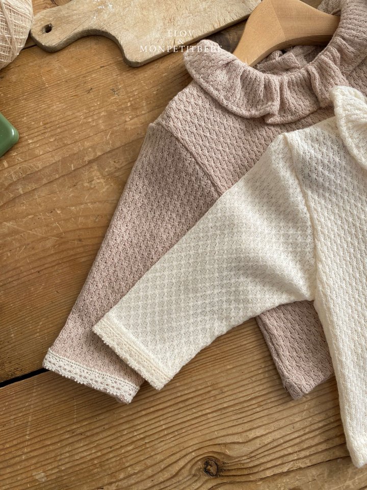Mon Petit Bebe - Korean Baby Fashion - #babyoutfit - Elba Frill Tee - 7