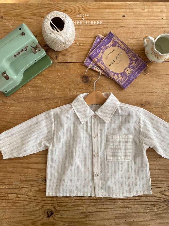 Mon Petit Bebe - Korean Baby Fashion - #babyootd - Maren Stripe Shirt - 4