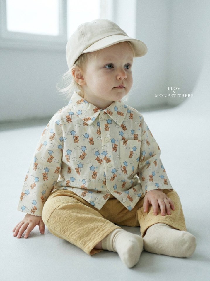 Mon Petit Bebe - Korean Baby Fashion - #babyoutfit - Teddy Tee - 3