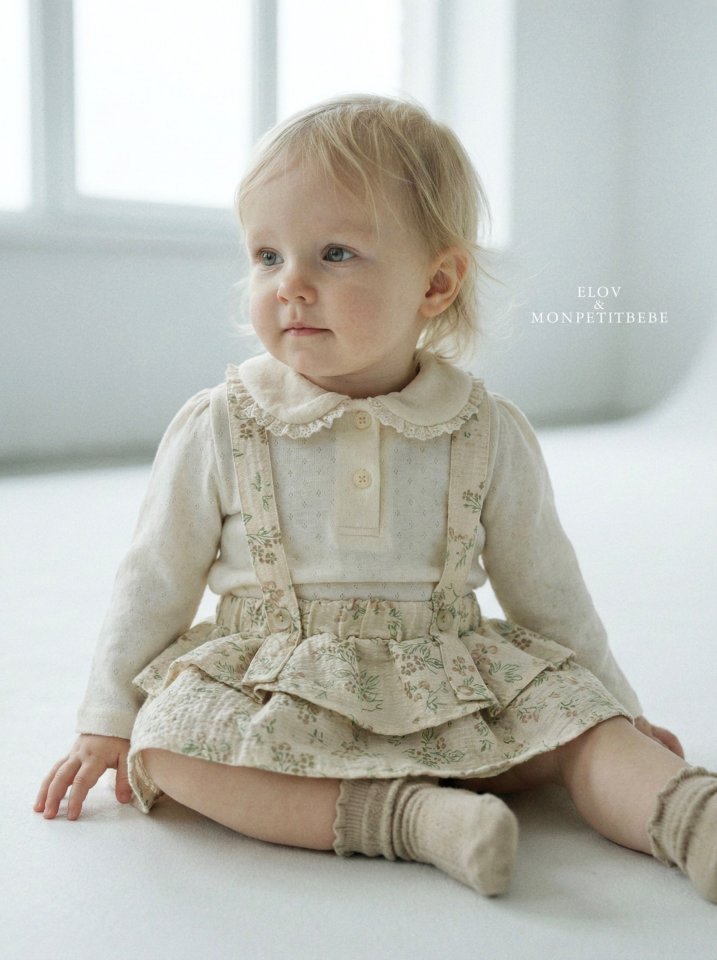 Mon Petit Bebe - Korean Baby Fashion - #babyoutfit - Bebe Elise Cancan Suit - 11