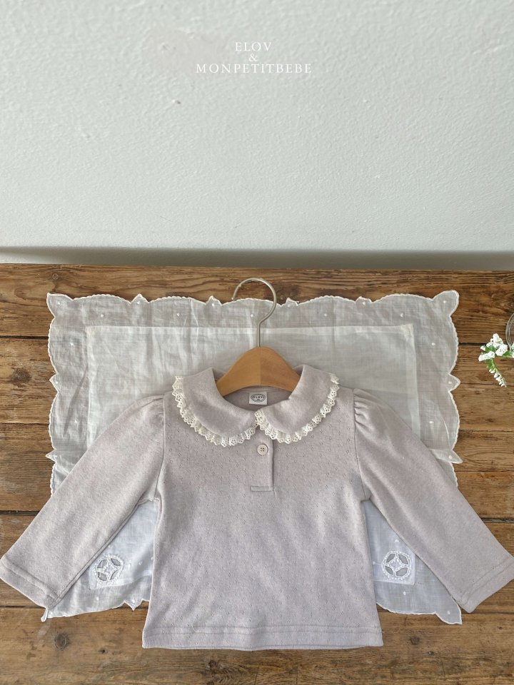 Mon Petit Bebe - Korean Baby Fashion - #babywear - Emma Collar Tee - 10