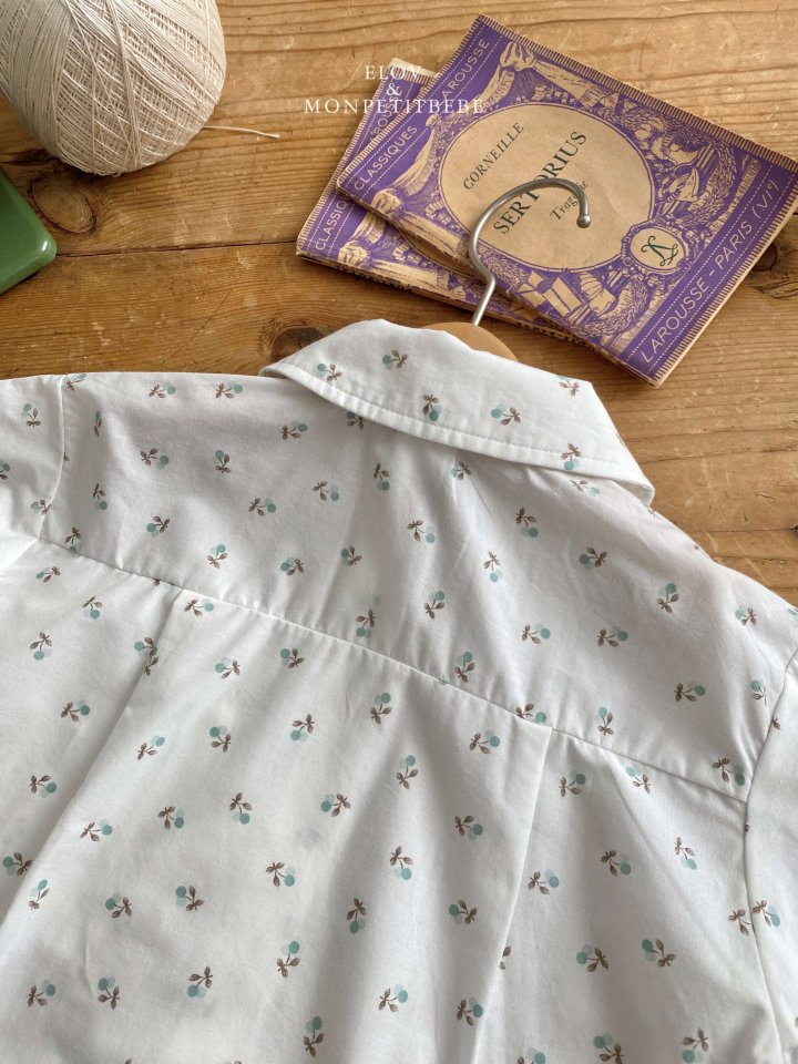 Mon Petit Bebe - Korean Baby Fashion - #babywear - Floral Shirt - 7