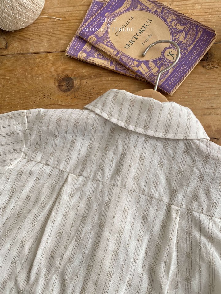 Mon Petit Bebe - Korean Baby Fashion - #babywear - Maren Stripe Shirt - 6