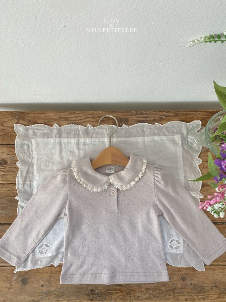 Mon Petit Bebe - Korean Baby Fashion - #onlinebabyboutique - Emma Collar Tee - 11