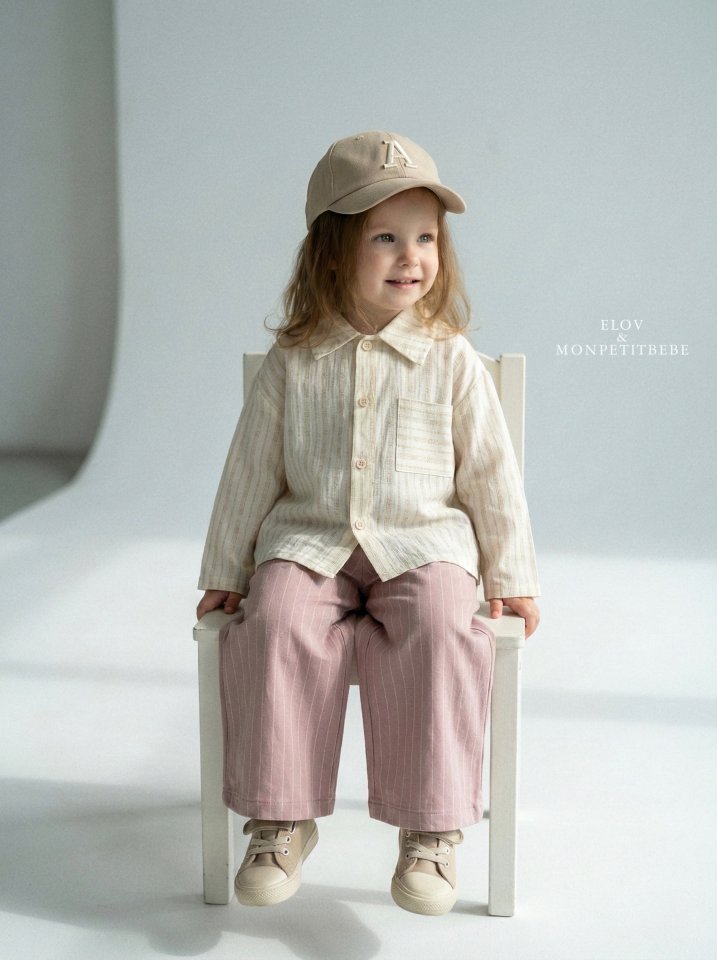 Mon Petit Bebe - Korean Baby Fashion - #onlinebabyboutique - Maren Stripe Shirt - 7