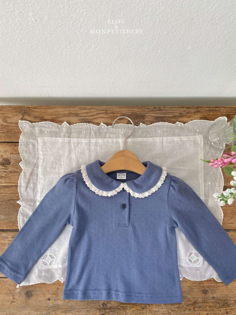 Mon Petit Bebe - Korean Baby Fashion - #onlinebabyshop - Emma Collar Tee - 12