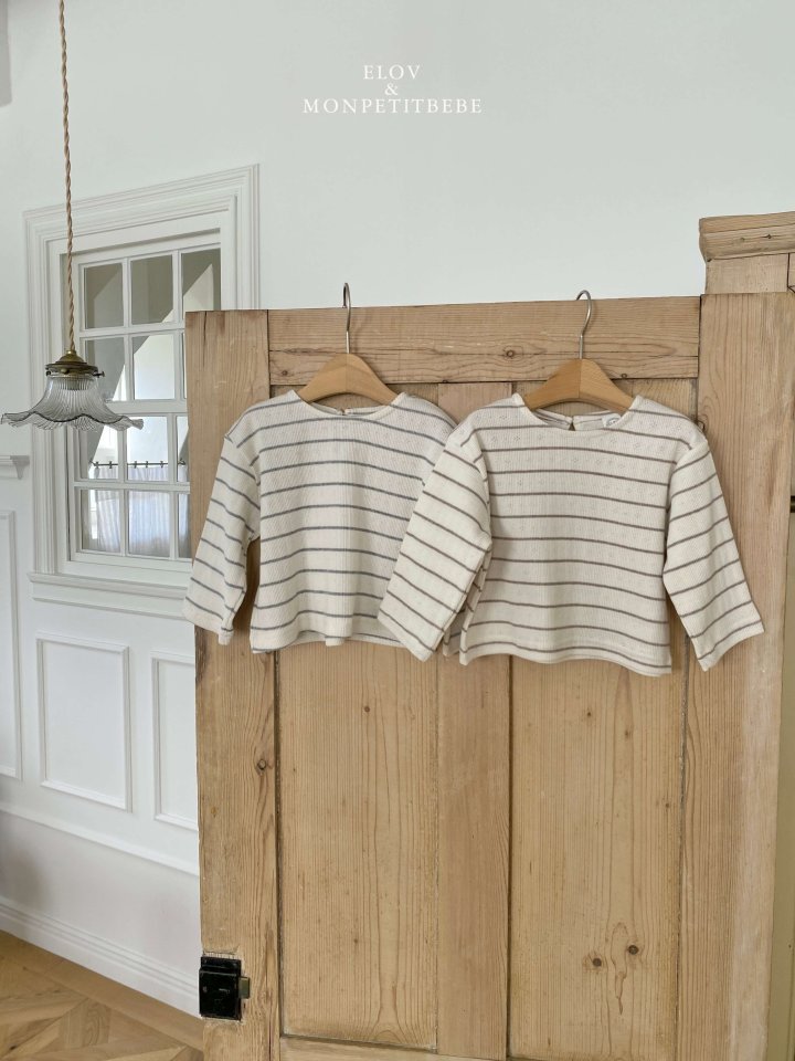 Mon Petit Bebe - Korean Baby Fashion - #onlinebabyshop - Eyelet Boxy Tee
