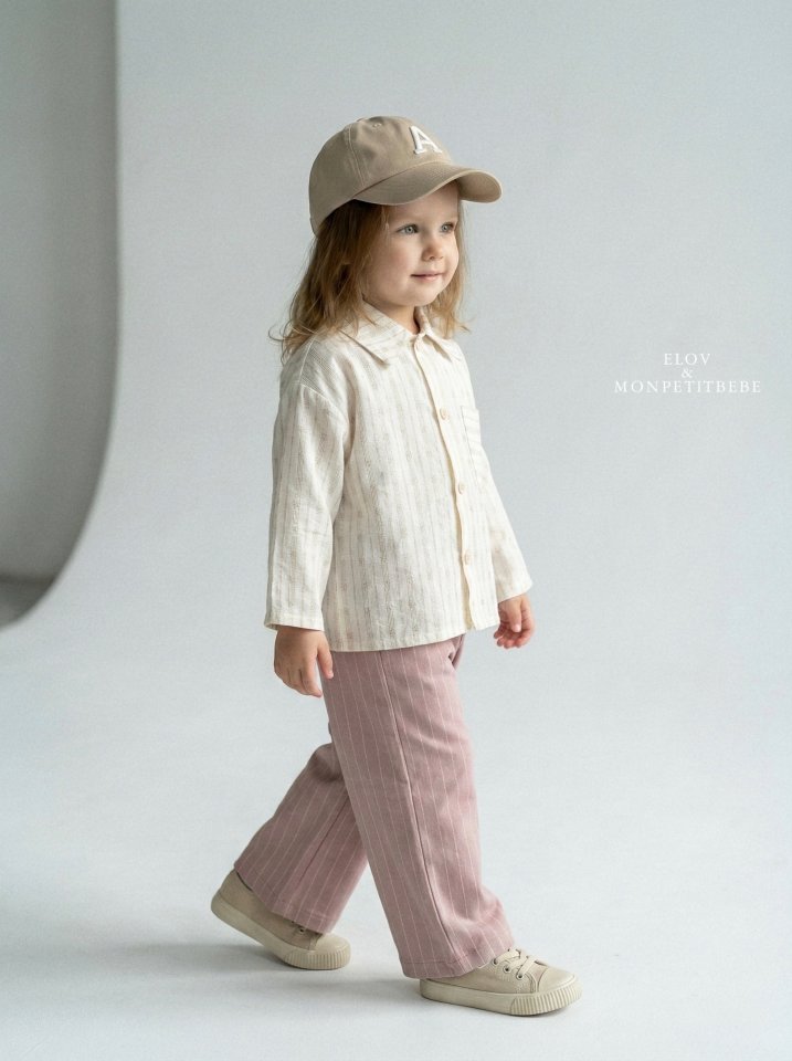 Mon Petit Bebe - Korean Baby Fashion - #smilingbaby - Maren Stripe Shirt - 9