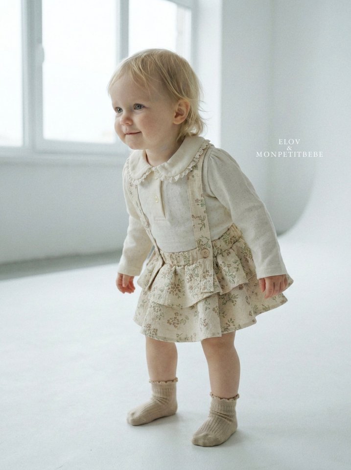 Mon Petit Bebe - Korean Baby Fashion - #smilingbaby - Bebe Elise Cancan Suit
