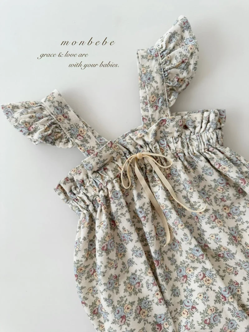 Monbebe - Korean Baby Fashion - #babyboutique - Flower Frill Suit - 6