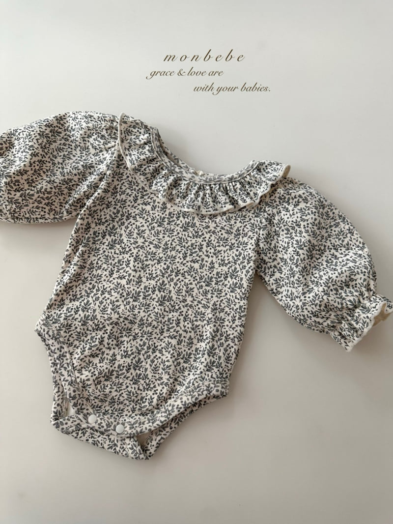 Monbebe - Korean Baby Fashion - #babyboutique - Leaf Span Suit - 3