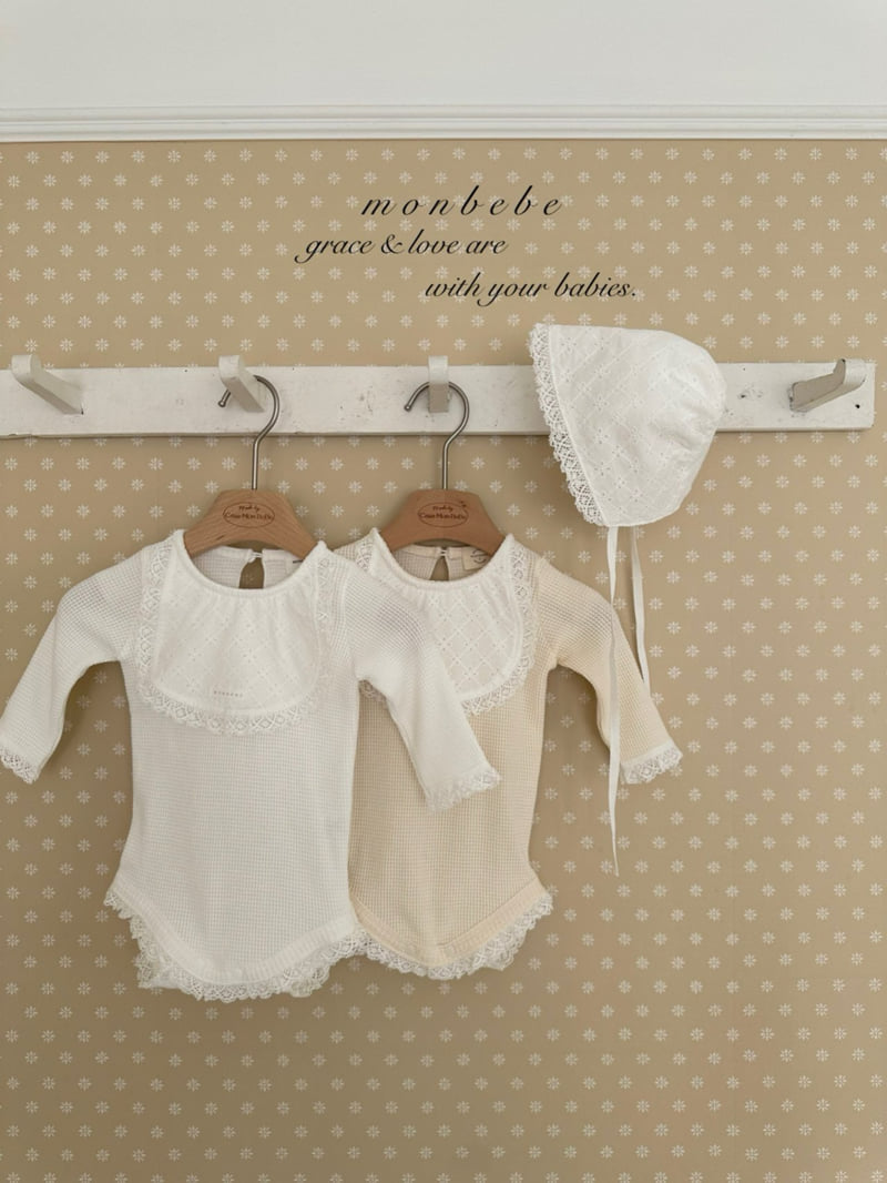 Monbebe - Korean Baby Fashion - #babyboutique - Bebe Bib Lace Suit