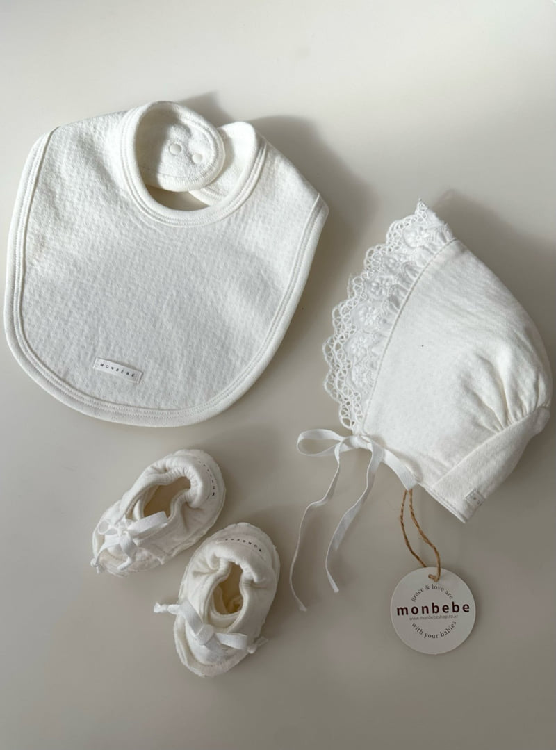 Monbebe - Korean Baby Fashion - #babyboutique - Noah Double Frill Bonnet - 5