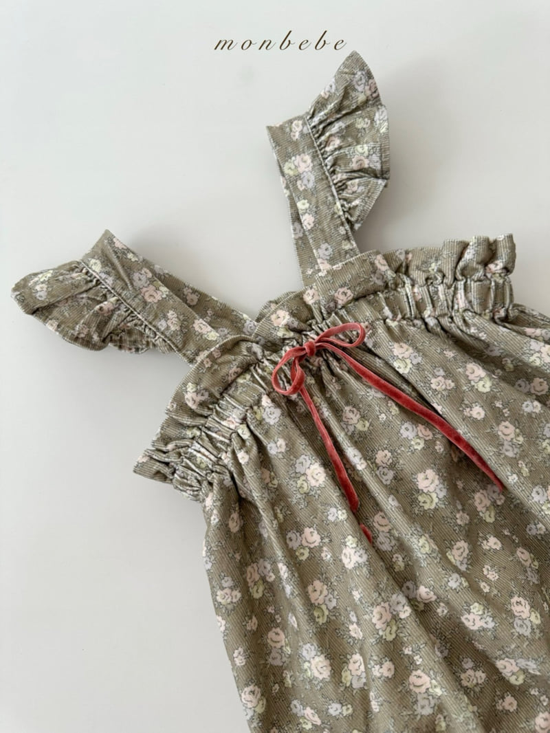 Monbebe - Korean Baby Fashion - #babyboutiqueclothing - Flower Frill Suit - 7