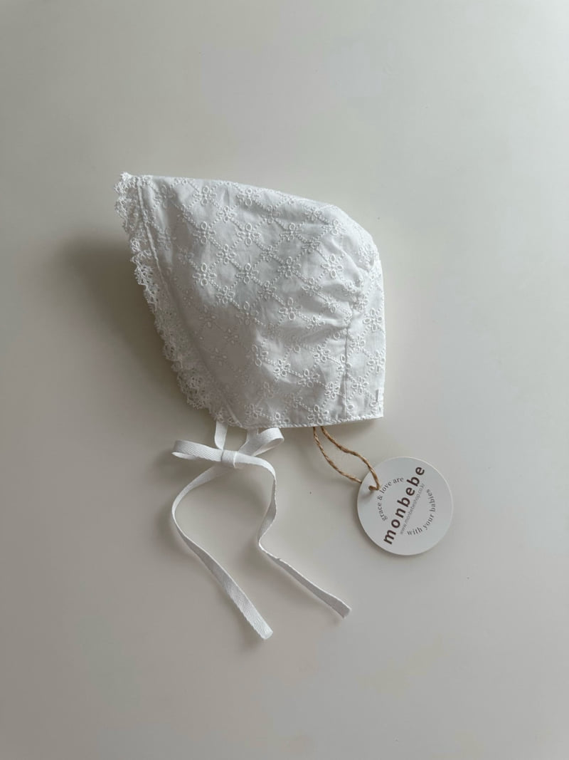 Monbebe - Korean Baby Fashion - #babyboutiqueclothing - Bebe Lace Bonnet