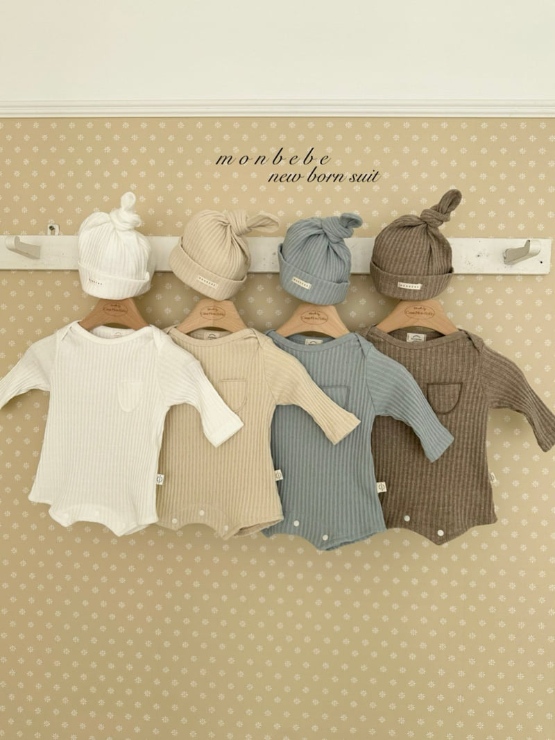 Monbebe - Korean Baby Fashion - #babyboutiqueclothing - Leo Boy Suit Beanie Set - 7