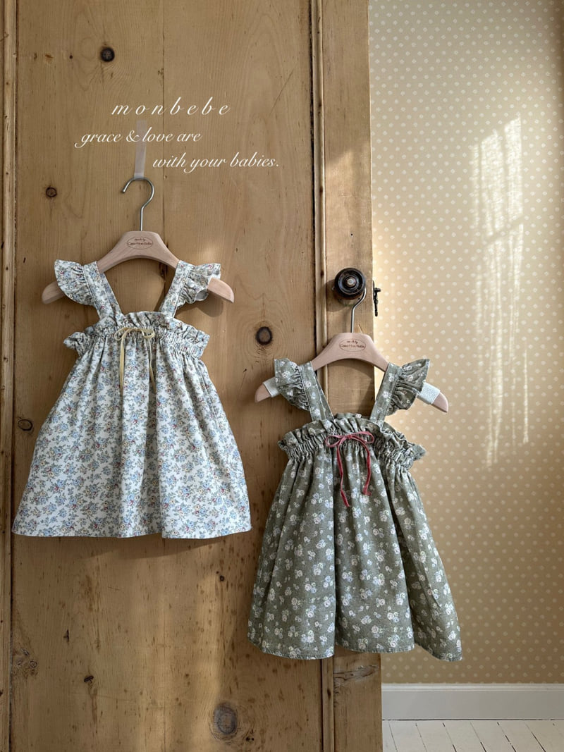 Monbebe - Korean Baby Fashion - #babyclothing - Flower Frill One-piece - 9