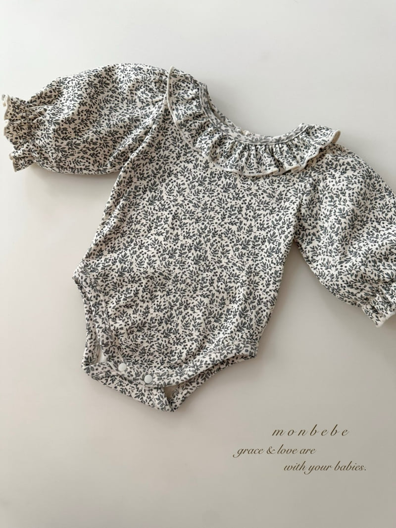 Monbebe - Korean Baby Fashion - #babyclothing - Leaf Span Suit - 5